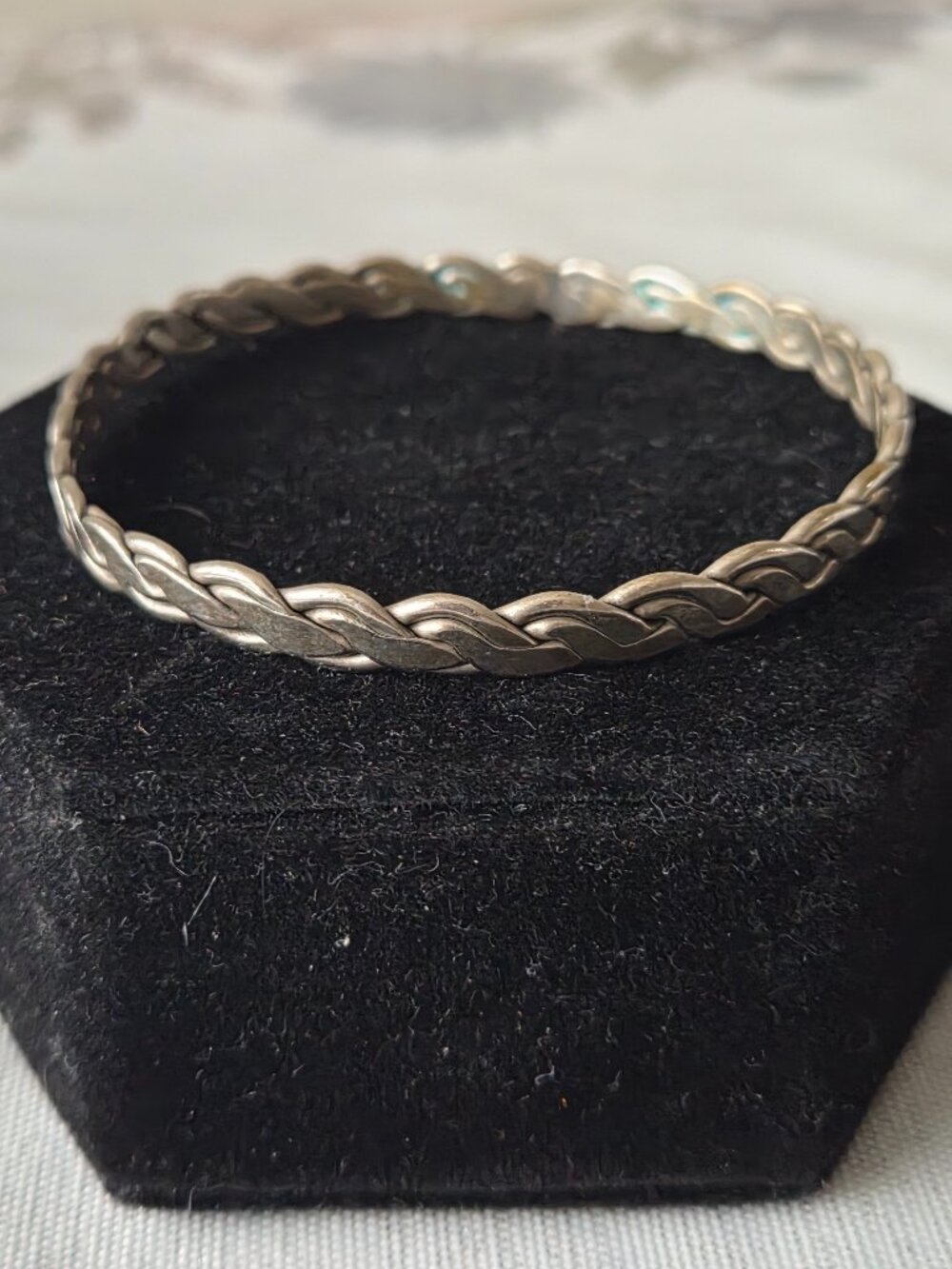 Vintage Sterling Silver Twisted Wave Design